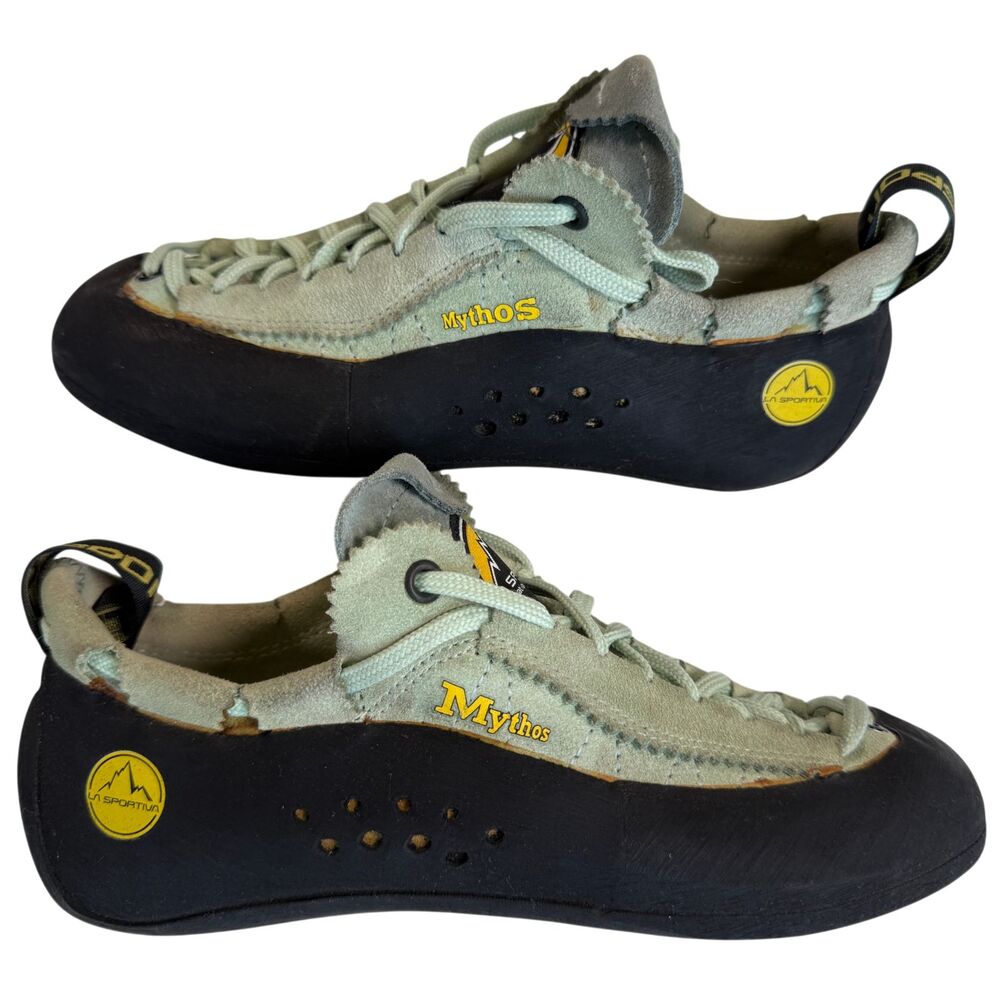 La Sportiva Mythos ECO Green Suede Lady Climbing Shoes EU 38 US 7 Made In ITALY